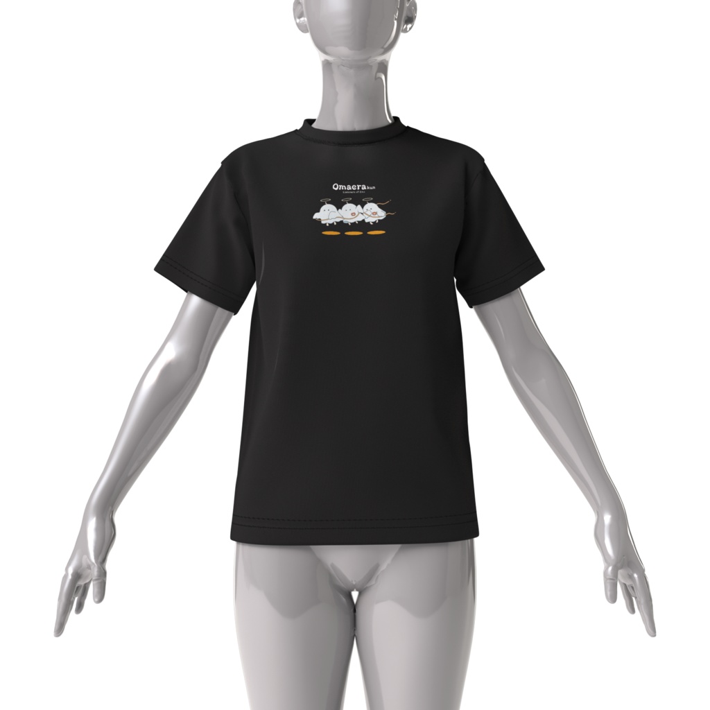 お前らくんTシャツ黒