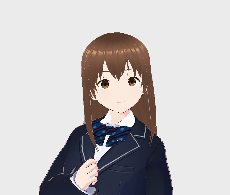 【無料】シンプルなミディアムヘア