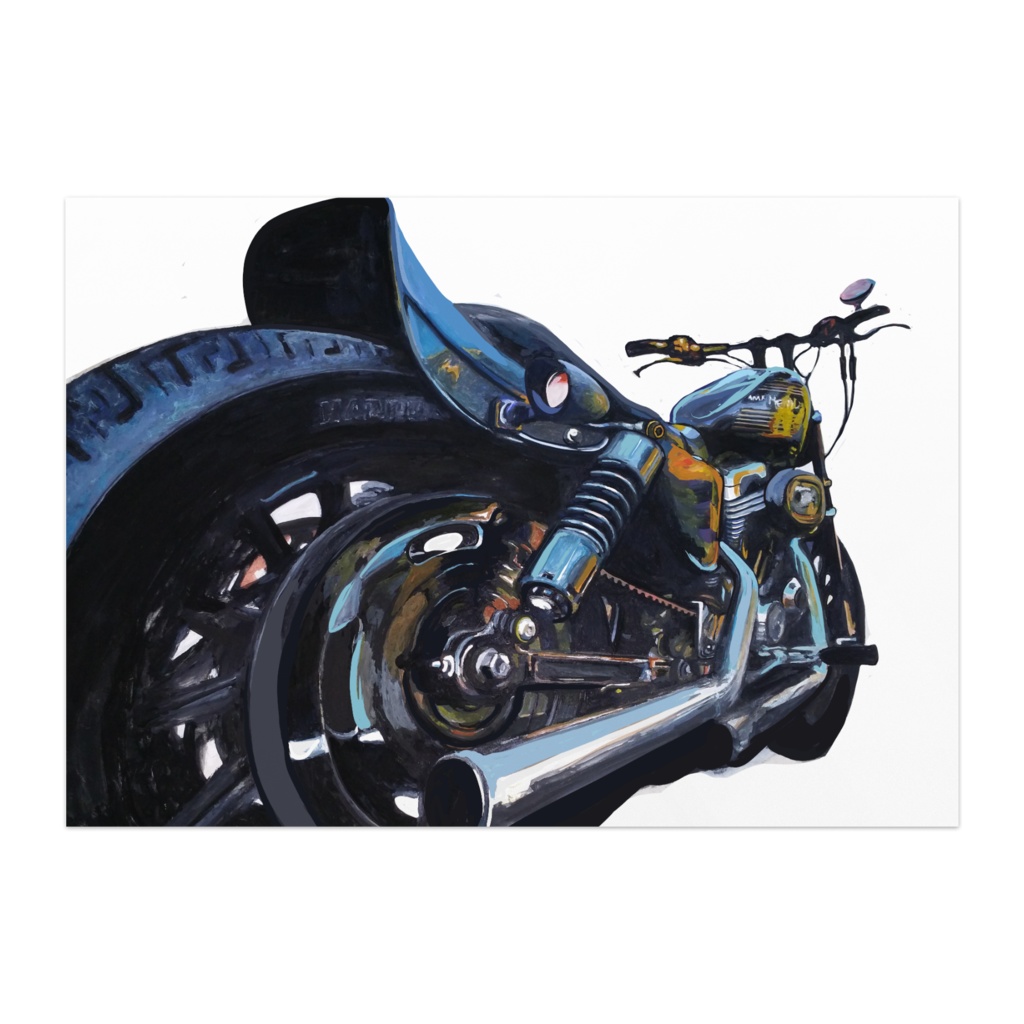 バイクのポスター カラー Art Collection Shop E N C Booth
