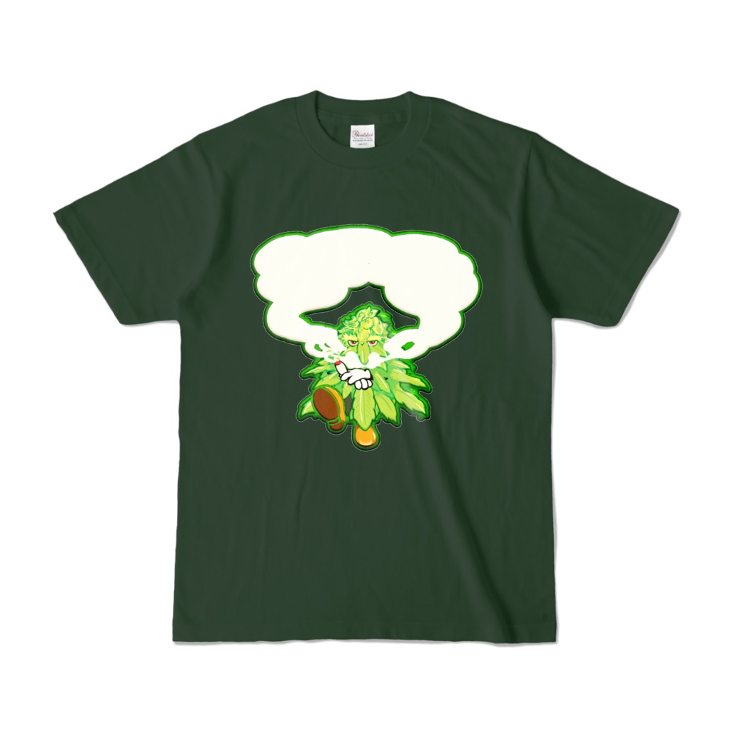Mr.weed（dark green T-shirt）