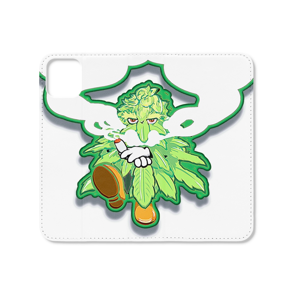 Mr.weed(iPhone 11 手帳型ケース ベルト無し)
