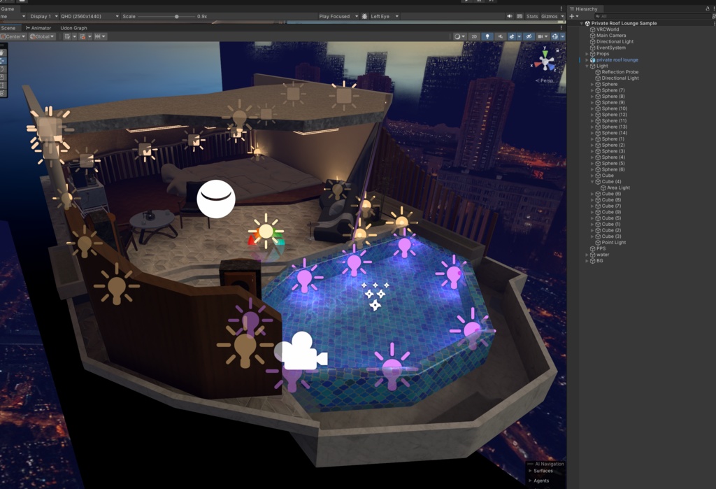 Private Roof Lounge by MoscowMule【VRChatワールド】