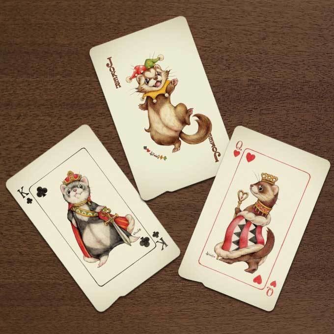 フェレットICカードステッカー「トランプ風」/ Ferret Card Sticker