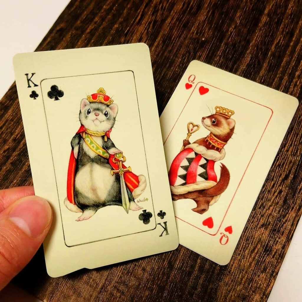 フェレットICカードステッカー「トランプ風」/ Ferret Card Sticker