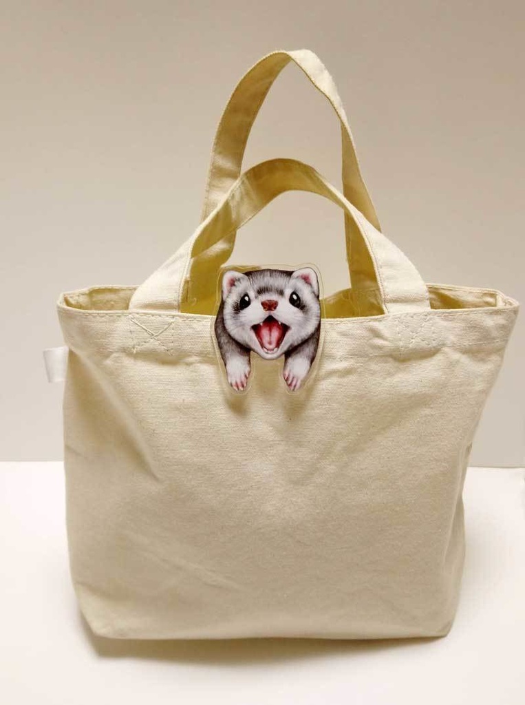 いたずらフェレットクリップ(ピン付き)/ Ferrets Clip