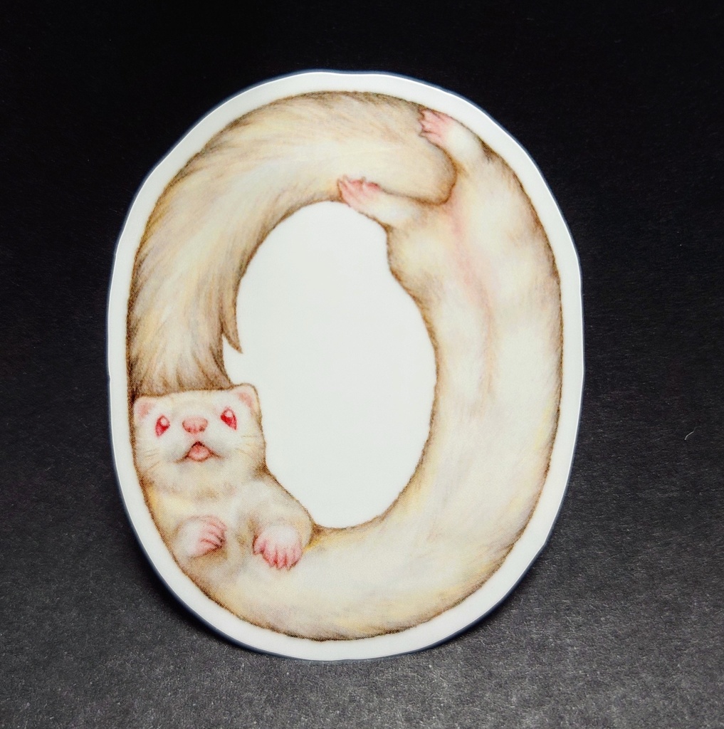 ステッカー「フェレットアルファベット」