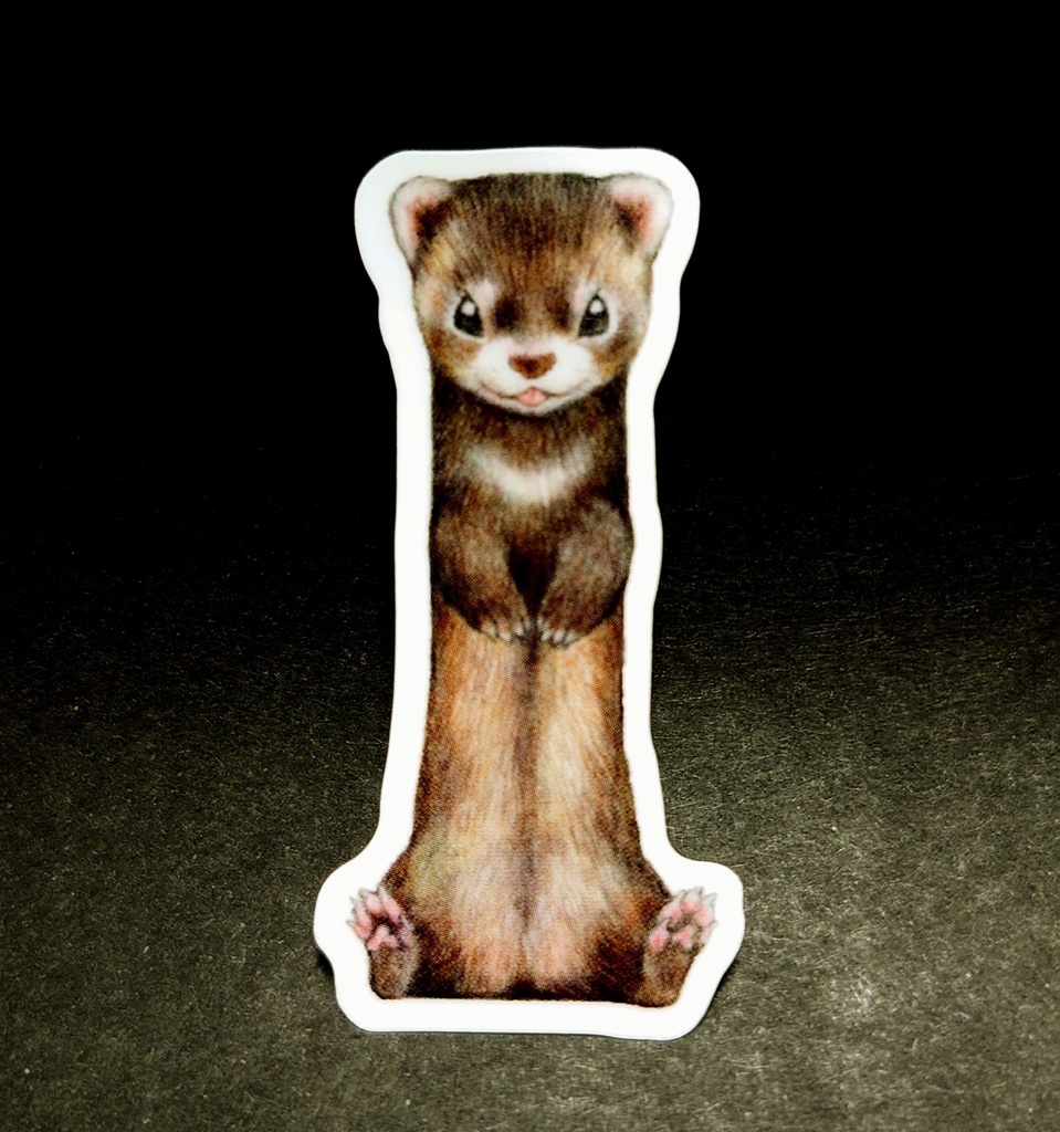 ステッカー「フェレットアルファベット」