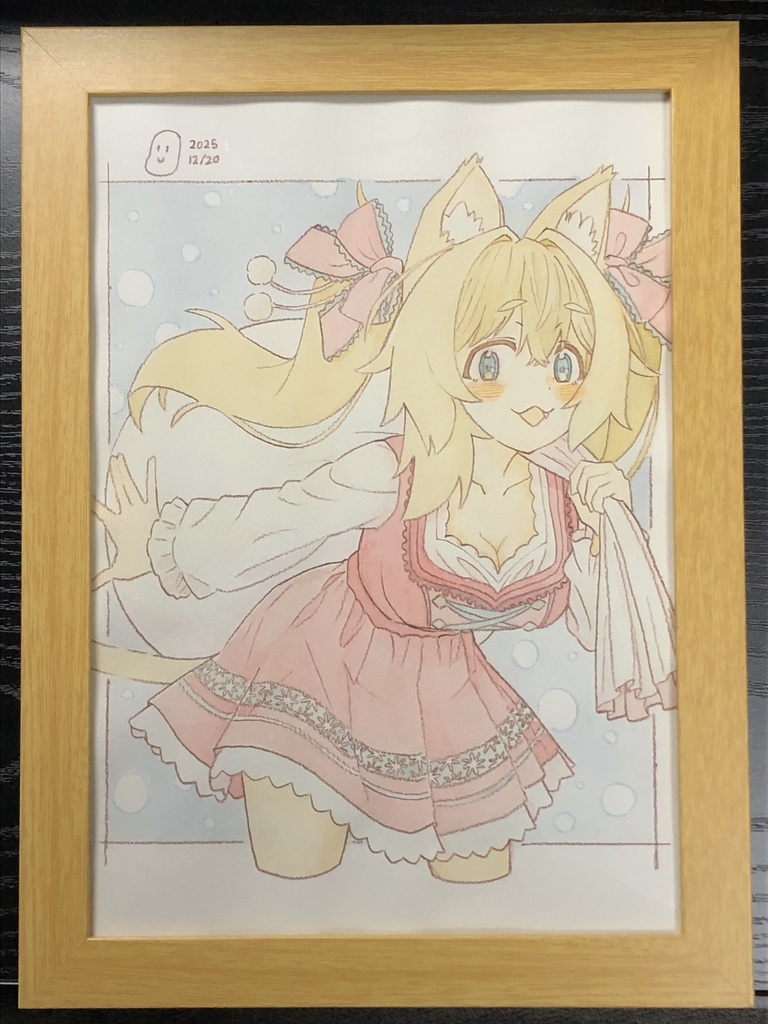 アナログイラスト原画（フレーム付属）※2025/12/25までの期間限定販売