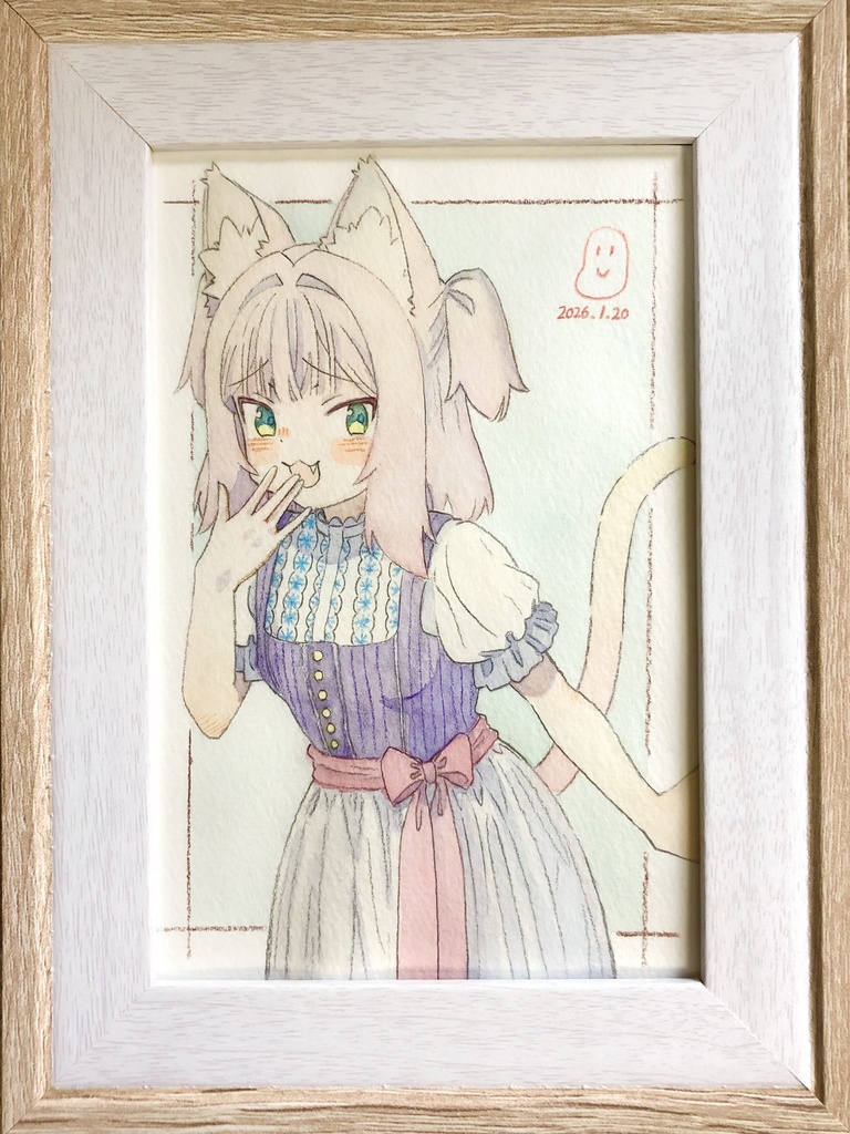 アナログイラスト原画（フレーム付属）