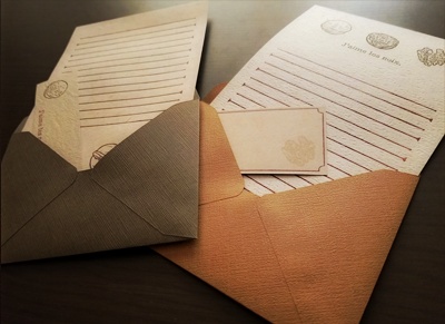 【十二カ月の紙もの】一月 レターセット『胡桃』