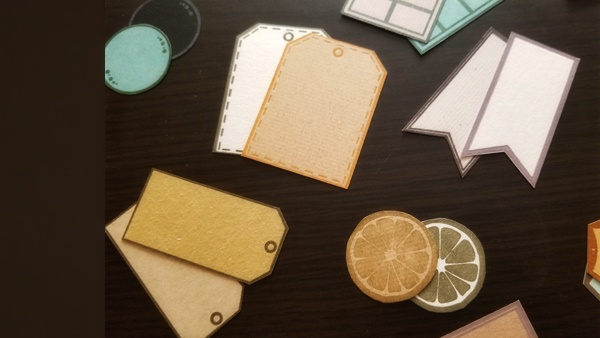 【十二カ月の紙もの】八月 凸版タグ詰め合わせ