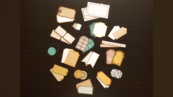 【十二カ月の紙もの】八月 凸版タグ詰め合わせ