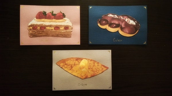 【十二カ月の紙もの】十月 デザートカード【メッセージカードつき】