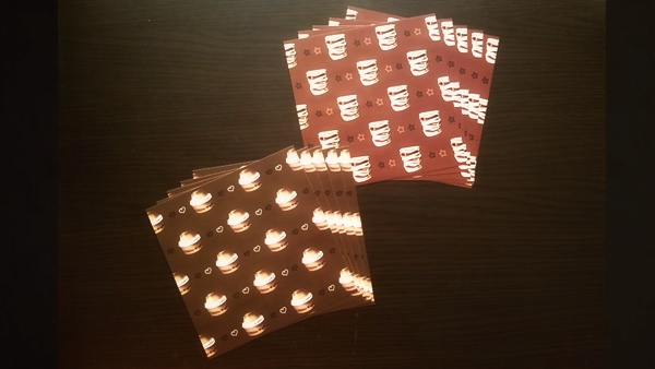 【王様デザート】四角いデザインペーパー【10枚入り】