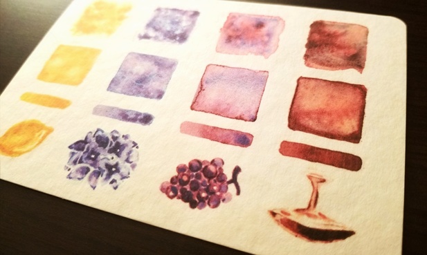 【ポストカード】色集め【水彩・分離色】