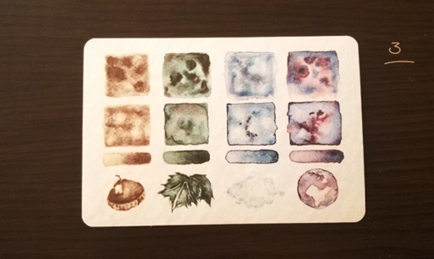 【ポストカード】色集め【水彩・分離色】