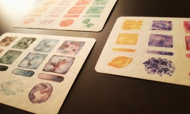 【ポストカード】色集め【水彩・分離色】