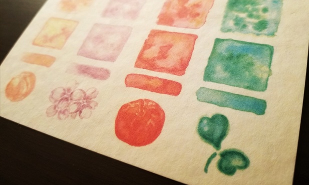 【ポストカード】色集め【水彩・分離色】
