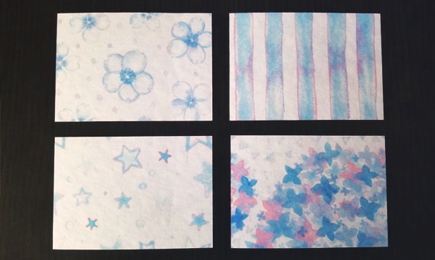 黒ボールペンが映える一言メッセージカード