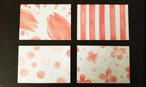 黒ボールペンが映える一言メッセージカード