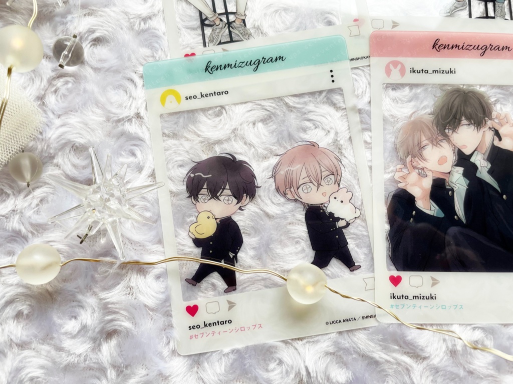 「セブンティーンシロップス×マンハッタンロールアイスクリーム」トレーディングSNS風クリアカード(全6種)