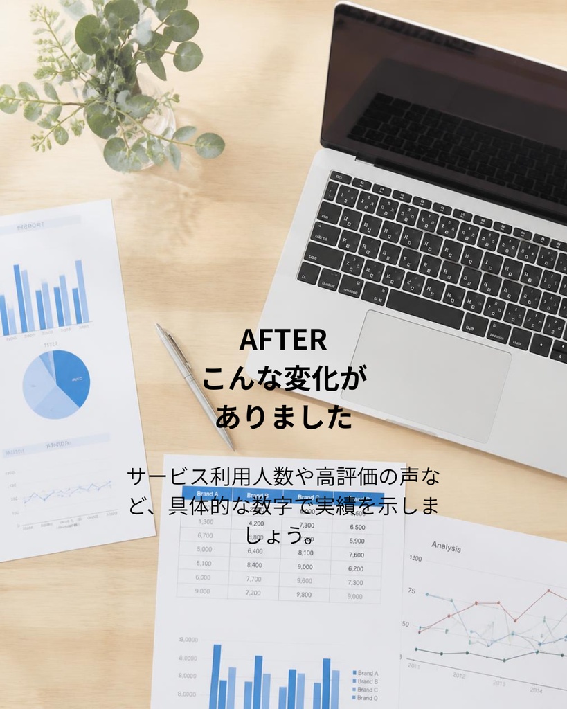 【お客様の声】実績アピールInstagram投稿テンプレート 5枚セット(PNG画像)