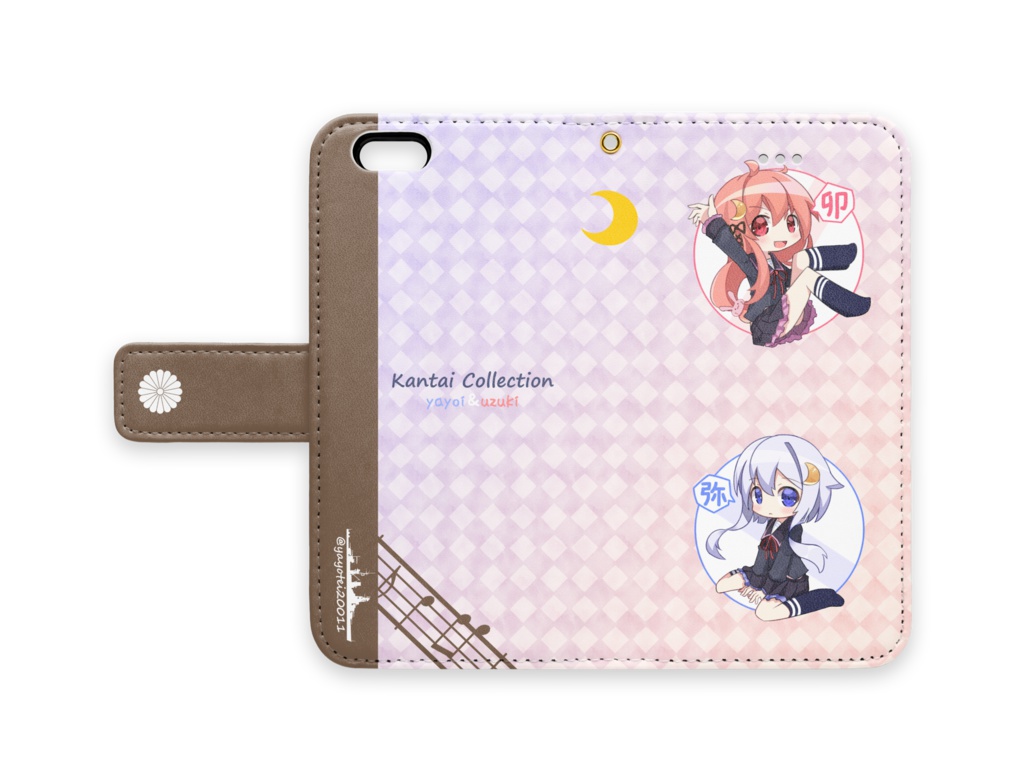 艦隊これくしょん 弥生&卯月ー手帳型iPhoneケース