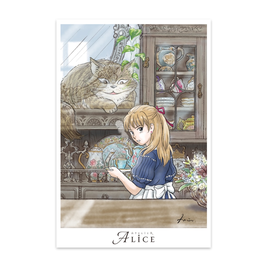 カフェのアリスとチェシャ猫 Atelier Alice アリスのアトリエ Booth