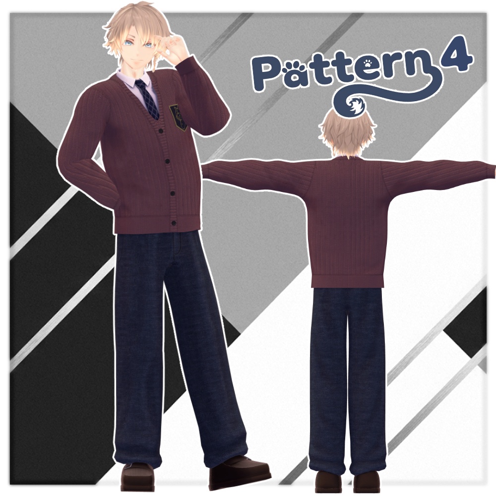 【VRC衣装】 Casual Cardigan|YoriMichi Studio