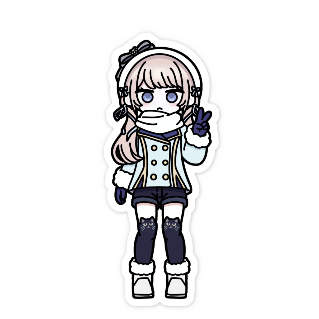 も ん も。ステッカー ✦冬服✦