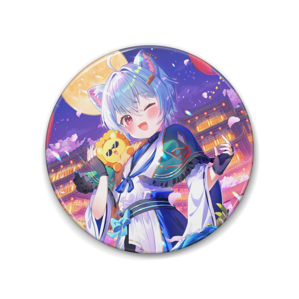 2周年記念缶バッジ(ウインク)