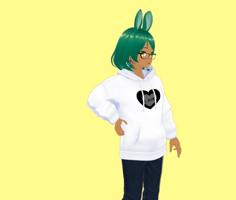 Love Heart on Hoodie