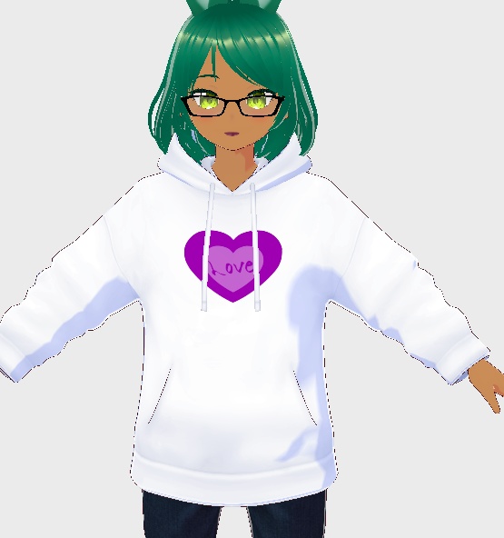 Love Heart on Hoodie