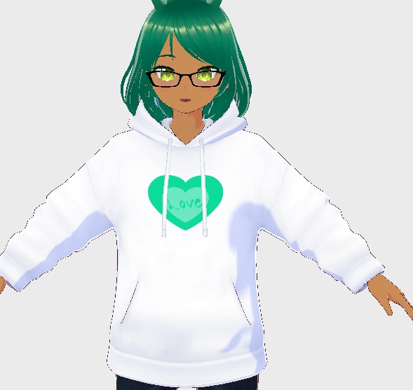 Love Heart on Hoodie