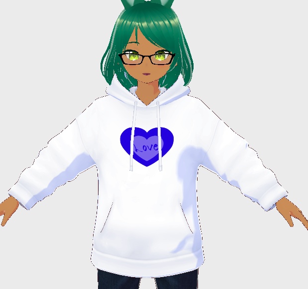 Love Heart on Hoodie