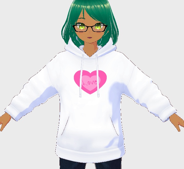 Love Heart on Hoodie