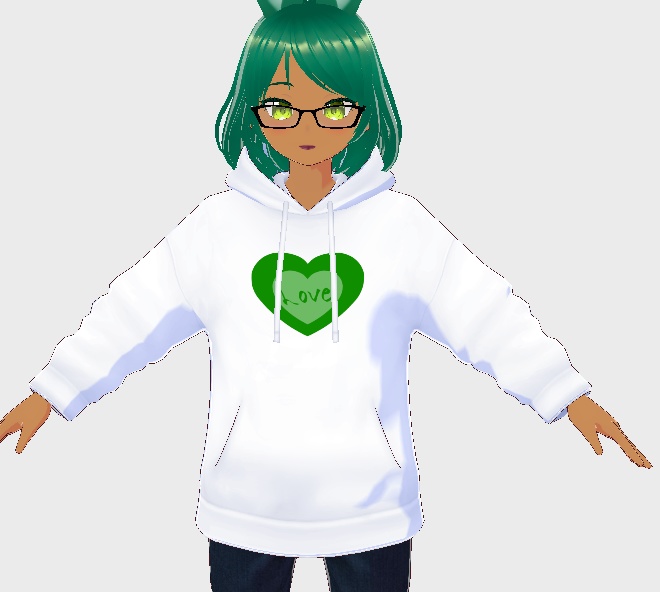 Love Heart on Hoodie