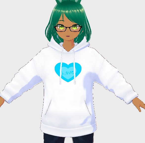 Love Heart on Hoodie