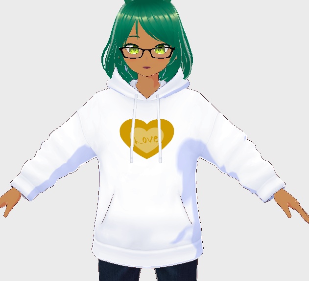 Love Heart on Hoodie
