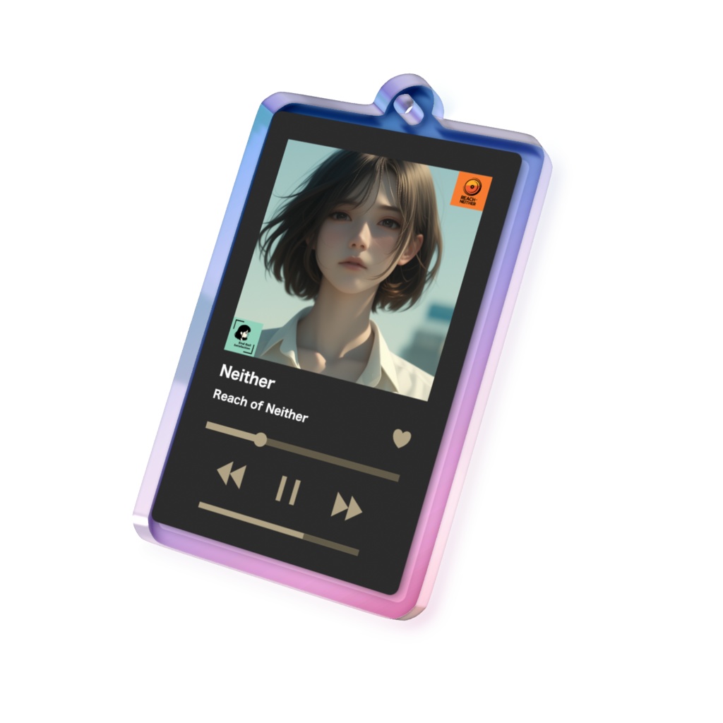 Neither：ジャケットオーロラアクリルキーホルダー