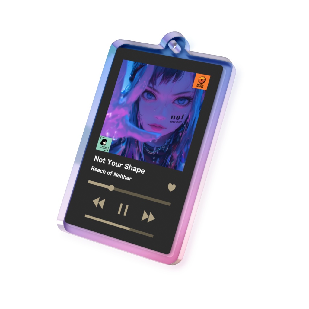 Not Your Shape:ジャケットオーロラアクリルキーホルダー