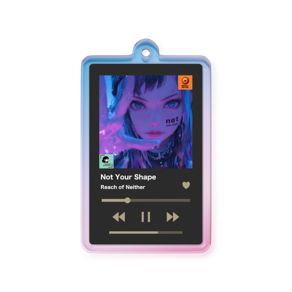Not Your Shape:ジャケットオーロラアクリルキーホルダー