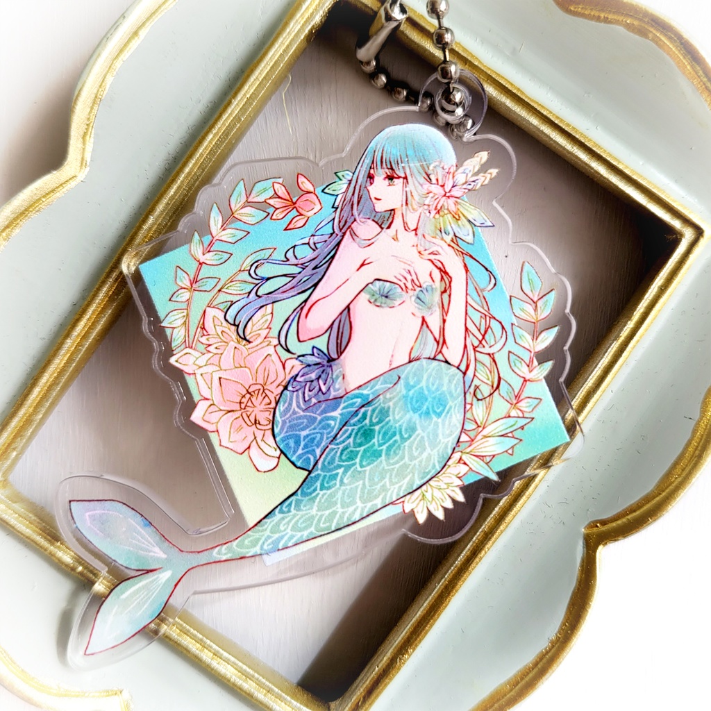 人魚のアクリルキーホルダー