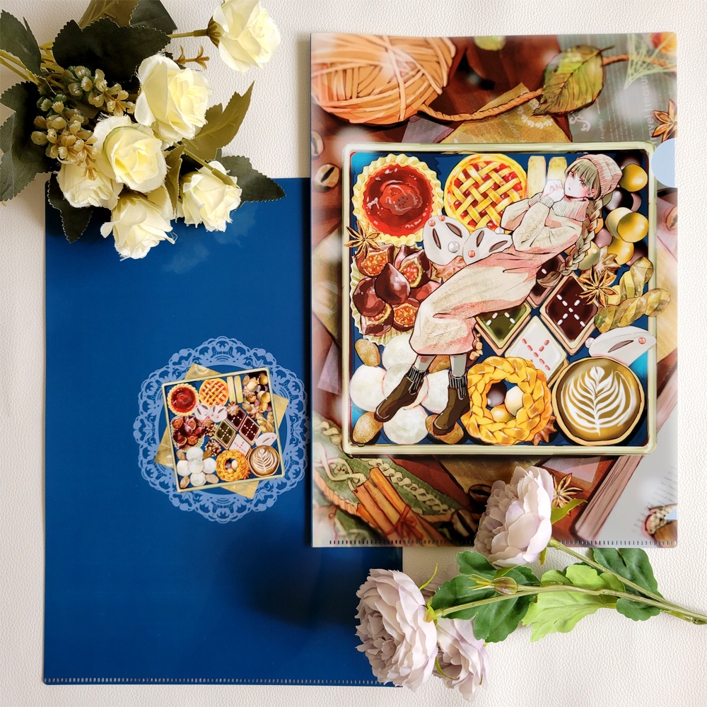 クッキー缶イラスト両面印刷クリアファイル【全6種】