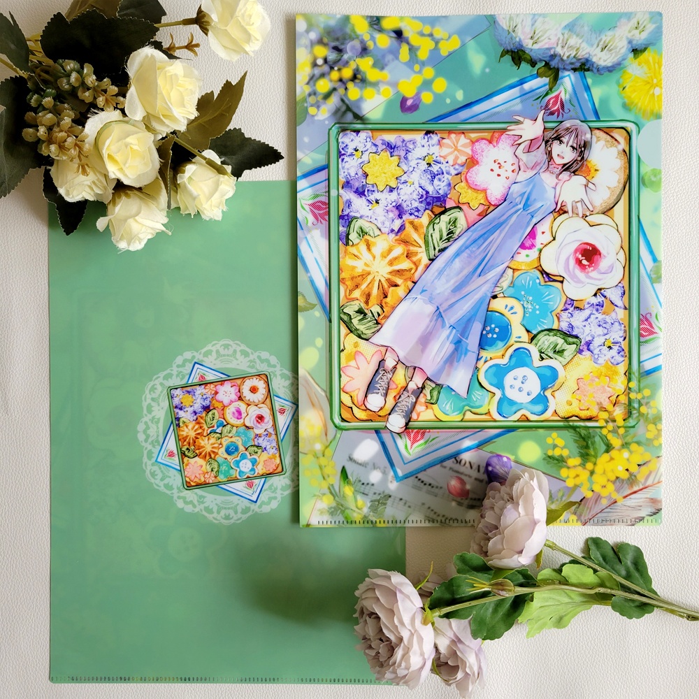 クッキー缶イラスト両面印刷クリアファイル【全6種】