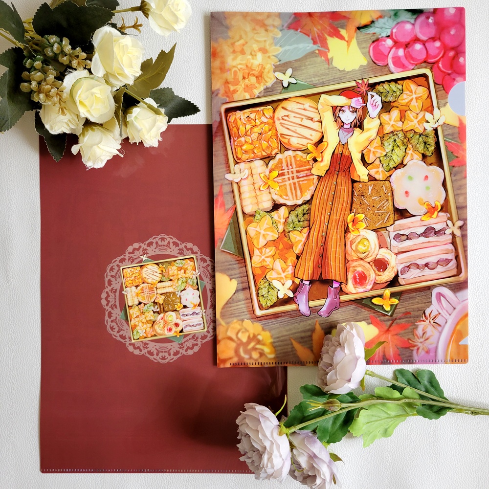 クッキー缶イラスト両面印刷クリアファイル【全6種】