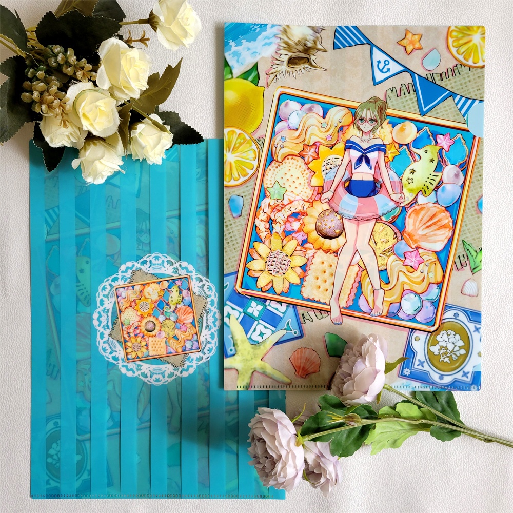 クッキー缶イラスト両面印刷クリアファイル【全6種】