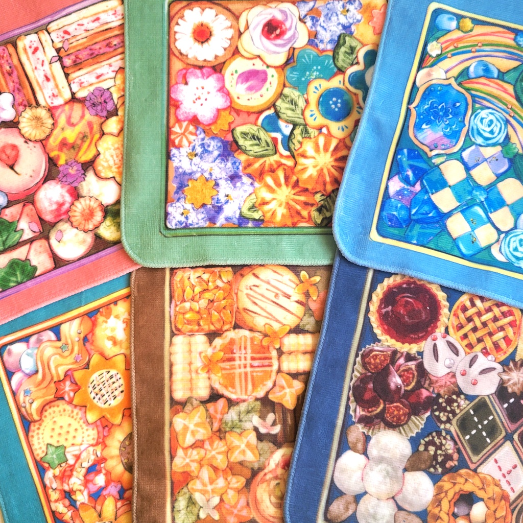 季節のクッキー缶ハンカチ【全10種】