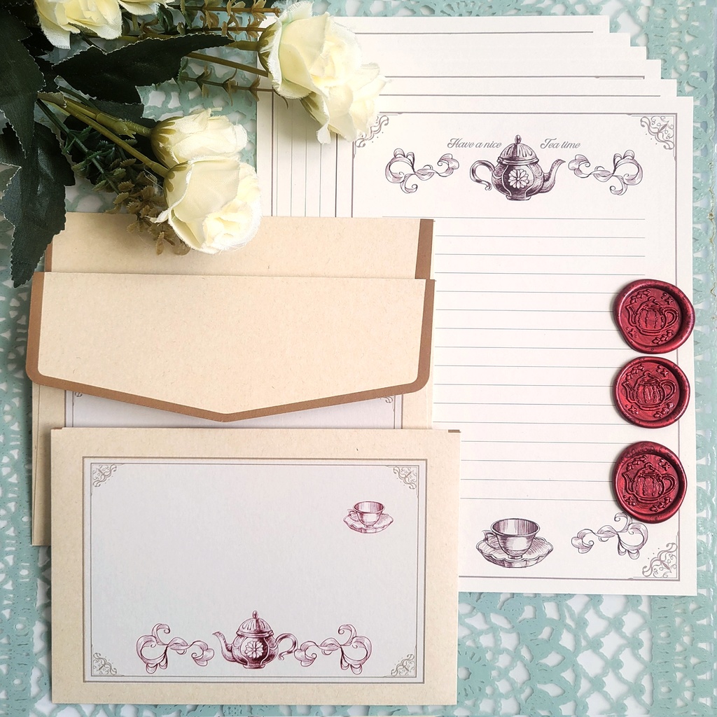 ティータイムレターセット