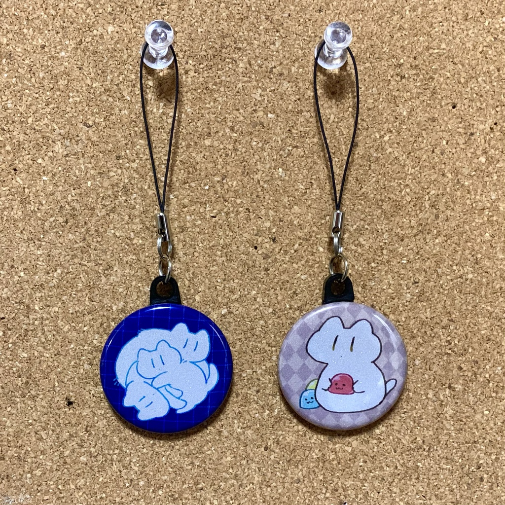 ねこリフレクター缶ストラップ